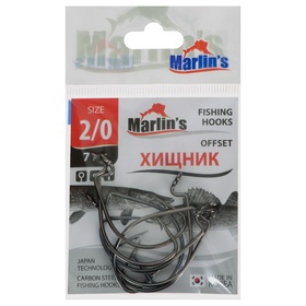 Крючок Marlin's OFFSET 7316. BN №2/0, 7 шт.