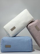 Косметичка женская на молнии TEXTURA, объёмная, большая, мягкая, белая - Фото 2