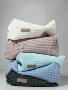 Косметичка женская на молнии TEXTURA, объёмная, большая, мягкая, голубая - Фото 6