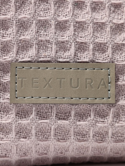 Косметичка женская на молнии TEXTURA, объёмная, большая, мягкая, розовая