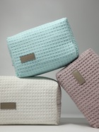 Косметичка женская на молнии TEXTURA, объёмная, средний размер, мягкая, бирюзовая - Фото 2