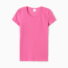 Футболка женская О-образный вырез, цвет розовый, размер 48 - фото 321727024