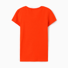 Футболка женская О-образный вырез, цвет оранжевый, размер 46 - Фото 4