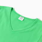Футболка женская V-образный вырез, цвет зеленый, размер 48 - Фото 2