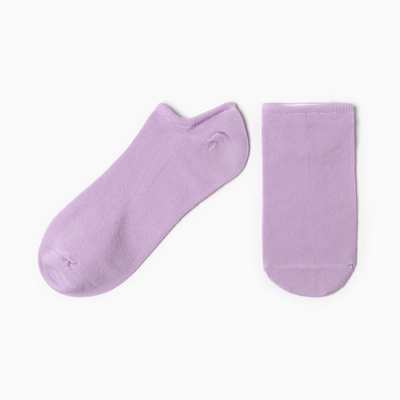 Носки-подследники женские, цвет сиреневый, размер 23-25
