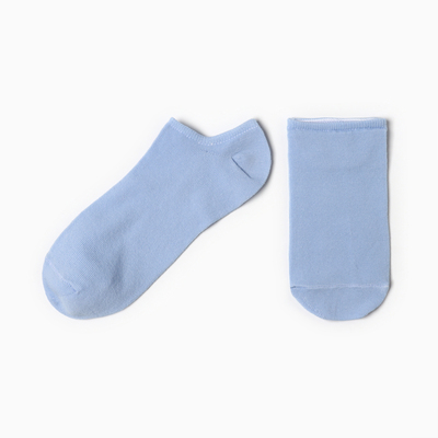 Носки-подследники женские, цвет голубой, размер 23-25