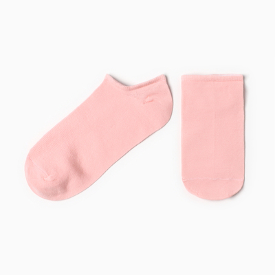 Носки-подследники женские, цвет розовый, размер 23-25