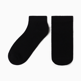Носки женские укороченные, цвет черный, размер 23-25