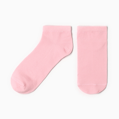 Носки женские укороченные, цвет розовый, размер 23-25
