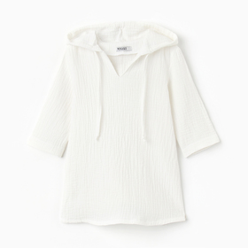 Рубашка (пончо) детская MINAKU цвет белый, рост 116 см