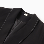 Пиджак женский с отстрочкой MINAKU: Classic цвет чёрный размер 42 - Фото 6