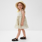 Сарафан для девочки MINAKU «Ромашки», цвет молочный, рост 134 см - фото 807715098