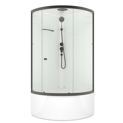 Душевая кабина Domani-Spa Simple 99 high, поддон 45 см, белые стенки, 90×90 см