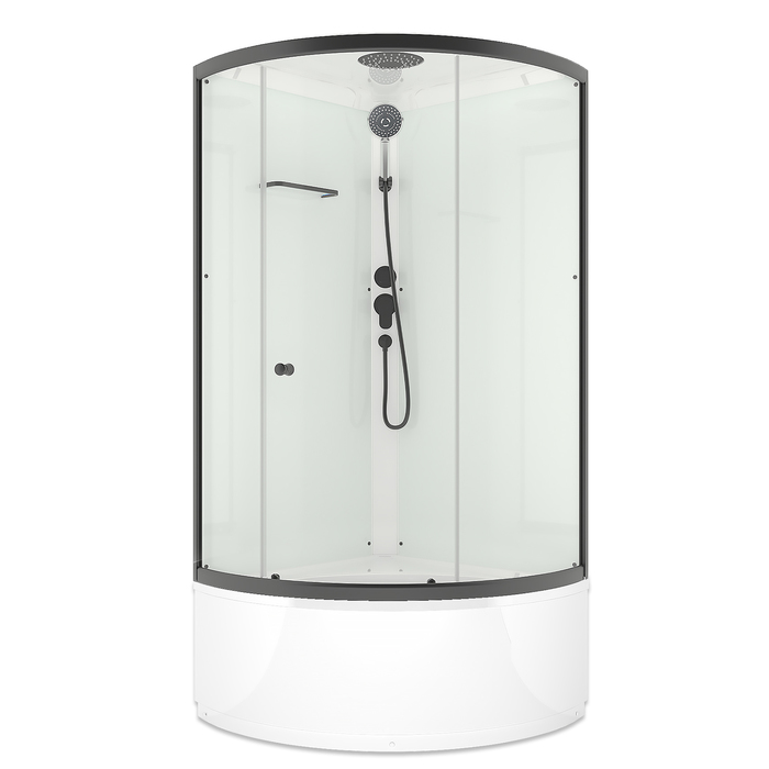 Душевая кабина Domani-Spa Simple 99 high, поддон 45 см, белые стенки, 90×90 см - Фото 1