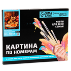 Картина по номерам на холсте с подрамником «Котик за ужином», 40×50 см - Фото 4