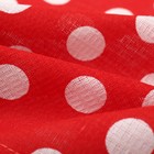 Полотенце Горох 35х60см, красный, вафля 120г/м, хл100% - Фото 3