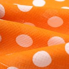 Полотенце Горох 35х60см, оранжевый, вафля 120г/м, хл100% - Фото 3