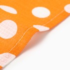 Полотенце Горох 35х60см, оранжевый, вафля 120г/м, хл100% - Фото 4