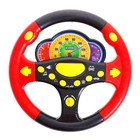 Руль "Веселые гонки",русская озвучка, работает от батареек, цвета МИКС - Фото 1