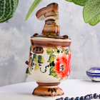 Сувенир «Самовар с сапогом», гжель, цветная - фото 24444997