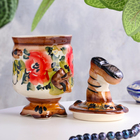 Сувенир «Самовар с сапогом», гжель, цветная - фото 24444998