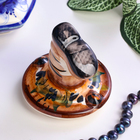 Сувенир «Самовар с сапогом», гжель, цветная - фото 24445001