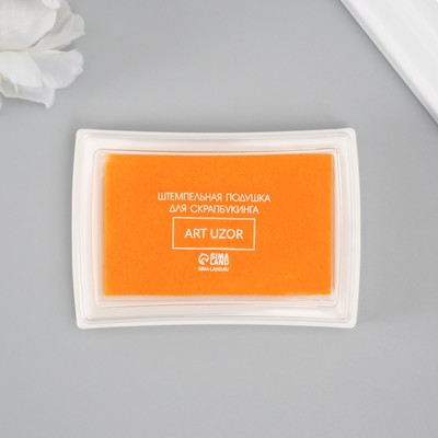 Штемпельная подушка «Апельсин», 7.7×5.2×1.8 см