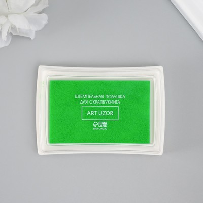 Штемпельная подушка «Фруктово-зеленый», 7.7×5.2×1.8 см