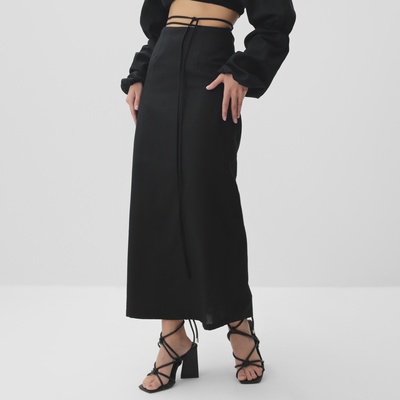 Юбка миди женская MIST: Summer time, чёрная, размер S