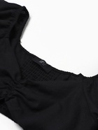 Кроп-топ с длинными рукавами MIST, черный, р-р S - фото 34760388