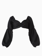 Кроп-топ с длинными рукавами MIST, черный, р-р S - фото 34760387