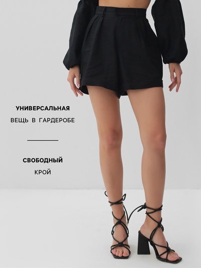 Шорты женские MIST, цв. черный, р-р L