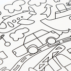 Магнит-раскраска многоразовая «Транспорт», 14.8×21 см - Фото 3