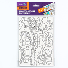 Магнит-раскраска многоразовая «Транспорт», 14.8×21 см - Фото 6