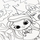 Магнит-раскраска многоразовая «Принцесса и сказочные Единорожки», 14.8×21 см - Фото 3