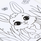 Магнит-раскраска «Зайка», 10 × 10 см - Фото 3