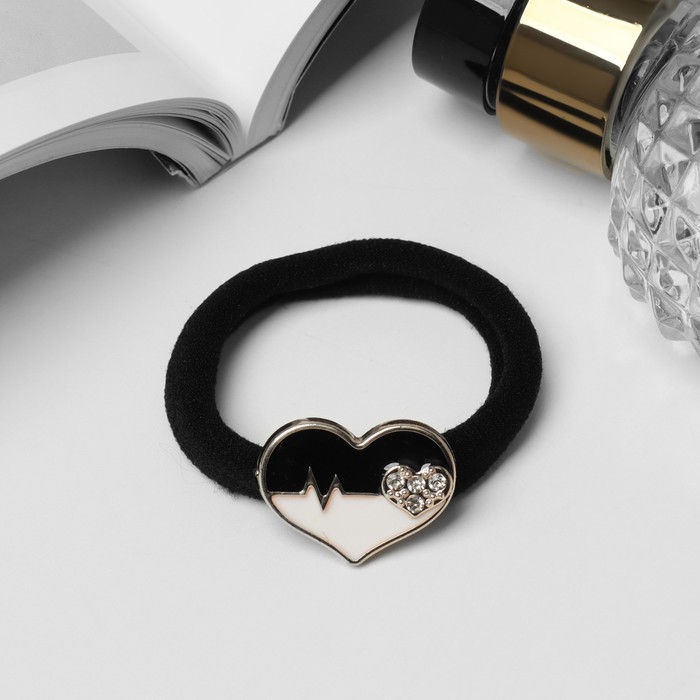 Резинка для волос «Ютта», сердце, 5 см - Фото 1