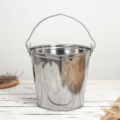 УЦЕНКА Подойник, 9 л, нержавеющая сталь