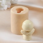 Молд силиконовый "Ангелочек скучает" 6х4х4 см - фото 24461501