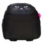 Рюкзак молодёжный, 42 х 31 х 13 см, эргономичная спинка, Stavia "Кошачья мордочка", чёрный - Фото 7