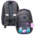 Рюкзак молодёжный, 42 х 31 х 13 см, эргономичная спинка, Stavia "FLUFFIES", серый - фото 321670605