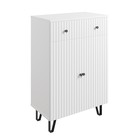 Комод напольный «Лайн», на ножках, 1 ящик, 2 дверцы, 600×350×915 мм, цвет белый МДФ 10609943