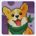 Алмазная мозаика-магнит для детей «Собачка» - Фото 4
