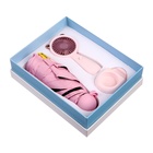 Подарочный набор вентилятор и зонт, розовый - фото 11325938