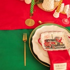 Дорожка на стол Этель New year collection 40х146 см, цв.красный, 100% хл, саржа 190 г/м2 - фото 24554697