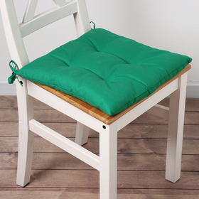 Сидушка на стул Этель New year collection 42х42 см, цв.зеленый, 100% хл, саржа 190 г/м2