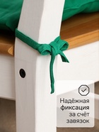 Подушка на стул «Этель» New year collection, 42×42 см, зелёная - Фото 3