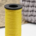 Нить для плетения, кручёная, d = 1 мм, 50 м, цвет ярко-жёлтый (комплект 5 шт) - фото 24417140