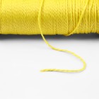 Нить для плетения, кручёная, d = 1 мм, 50 м, цвет ярко-жёлтый (комплект 5 шт) - фото 24417141