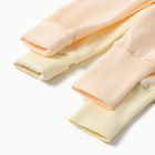 Комплект леггинсов детских MINAKU: Basic Line BABY, цвет молочный/кремовый, рост 62-68 - Фото 4